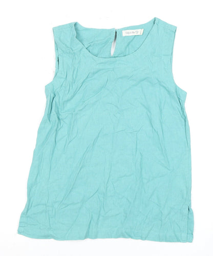 Womens UK Size 8 Lily & Me Blue  Blouse
