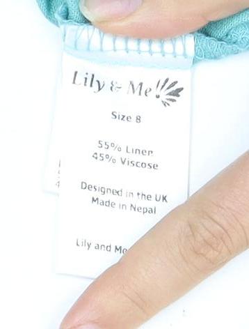 Womens UK Size 8 Lily & Me Blue  Blouse