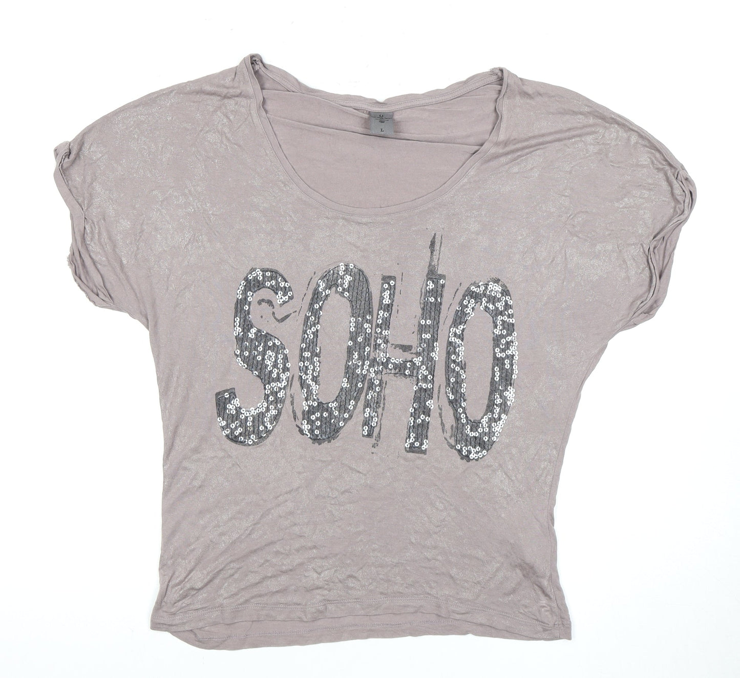 Womens UK Size L VERO MODA Grey  T-Shirt
