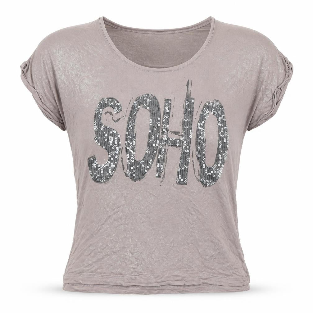 Womens UK Size L VERO MODA Grey  T-Shirt