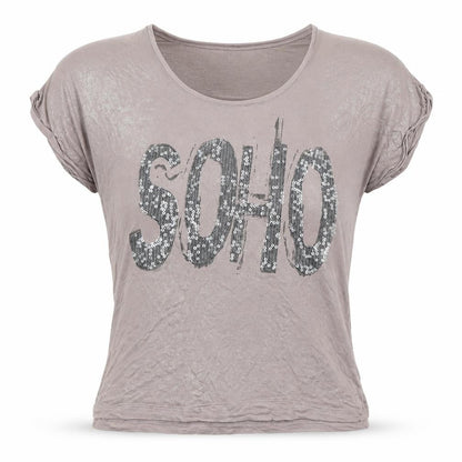 Womens UK Size L VERO MODA Grey  T-Shirt