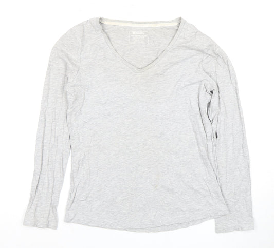 Mountain Warehouse Women's Grey V-Neck T-Shirt, Size 12