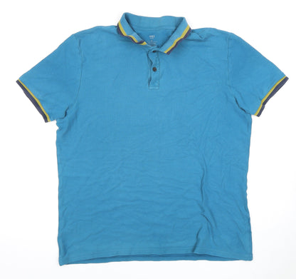 Marks and Spencer Men's XL Blue Polo Shirt