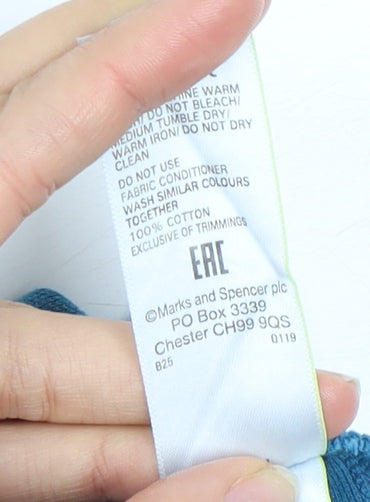 Marks and Spencer Men's XL Blue Polo Shirt