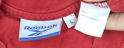 Reebok Men's Red Small Crew Neck T-Shirt