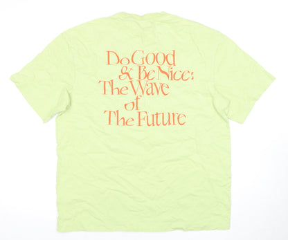 Mens UK Size M H&M Green  T-Shirt