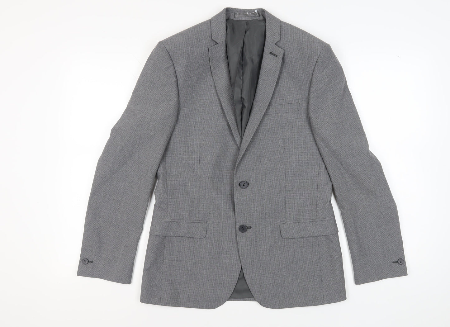 Mens UK Size 38 Red Herring Regular Grey Suit Jacket