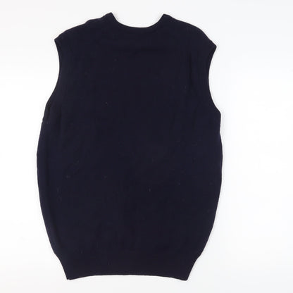 Lyle & Scott Men's Black Wool Vest L