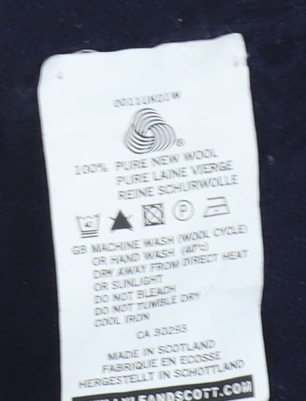 Lyle & Scott Men's Black Wool Vest L