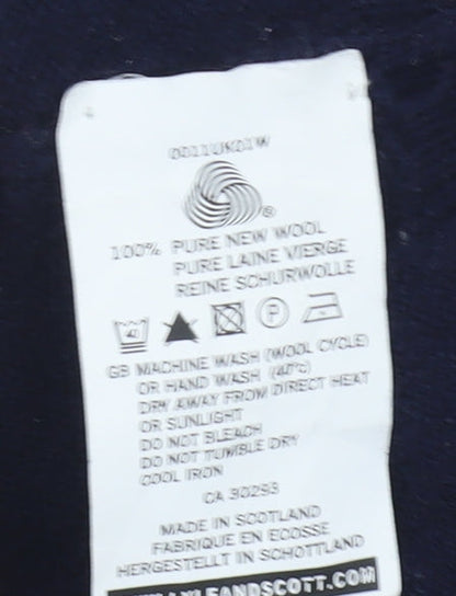 Lyle & Scott Men's Black Wool Vest L