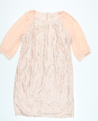 Next Pink Women Tall Dress Size 12 Party Cocktail