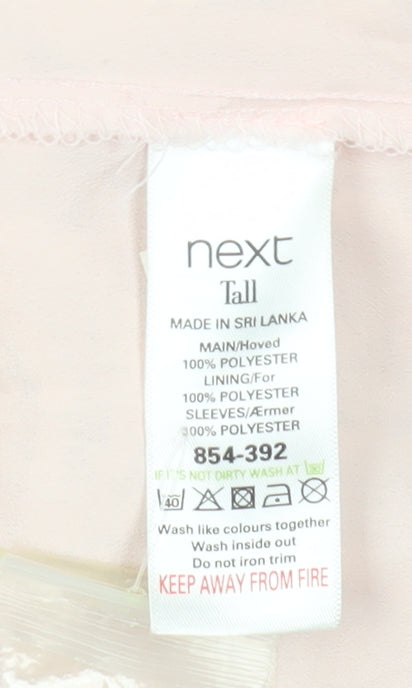 Next Pink Women Tall Dress Size 12 Party Cocktail