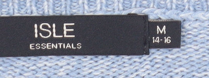 Womens UK Size M ISLE Blue Pullover Jumper