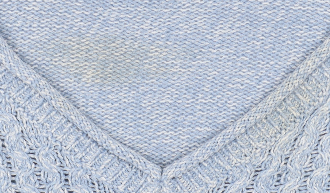 Womens UK Size M ISLE Blue Pullover Jumper