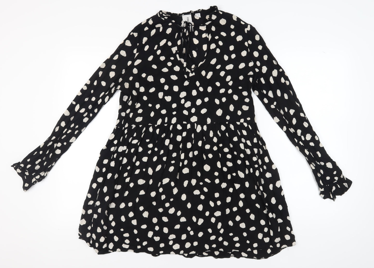 Collusion Women’s Black Polka Dot Dress Size 12