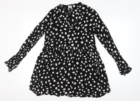 Collusion Women’s Black Polka Dot Dress Size 12