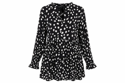Collusion Women’s Black Polka Dot Dress Size 12