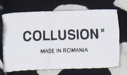 Collusion Women’s Black Polka Dot Dress Size 12