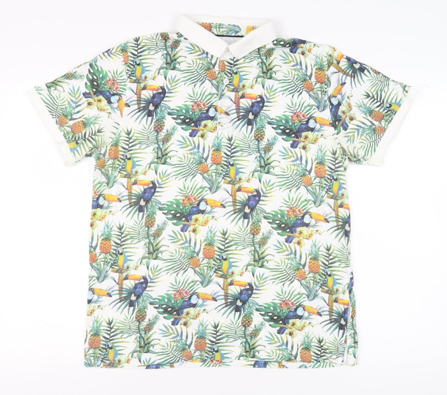 Peter Werth Men's Multicoloured Tropical Polo L