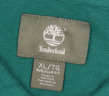 Timberland Men's Green Polo XL Regular Fit