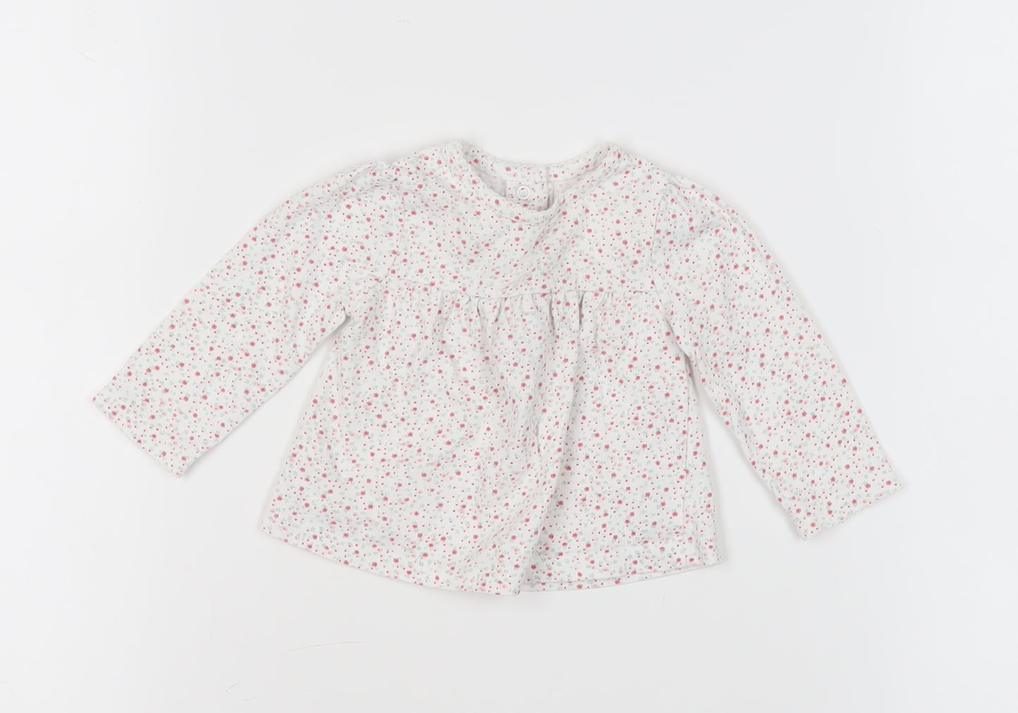 The Little White Company Unisex Baby Floral Blouse 0-3M