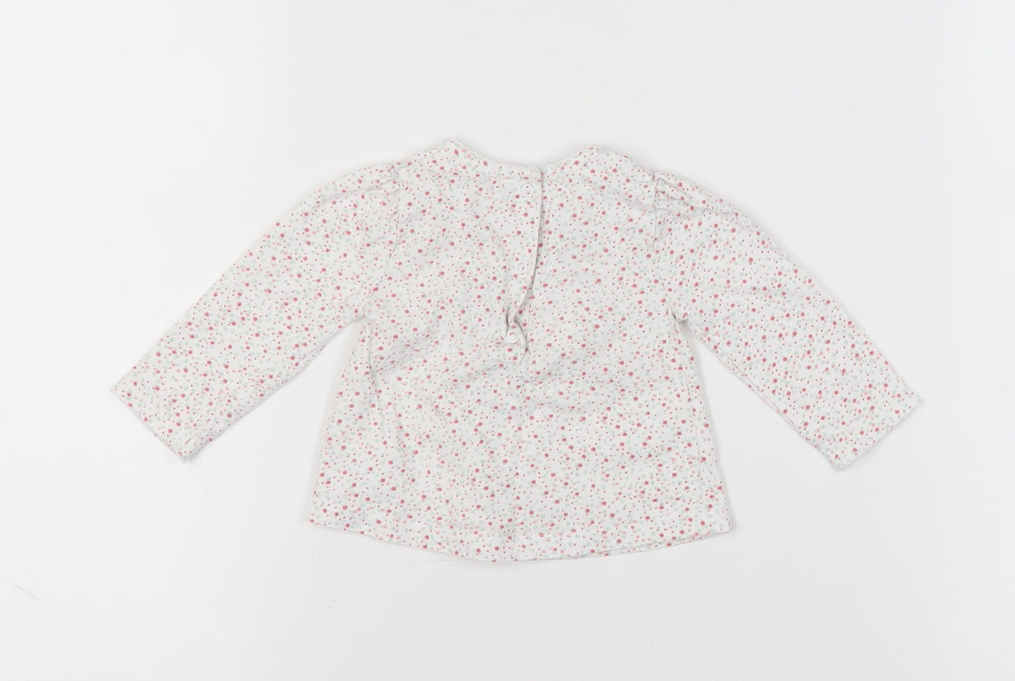 The Little White Company Unisex Baby Floral Blouse 0-3M