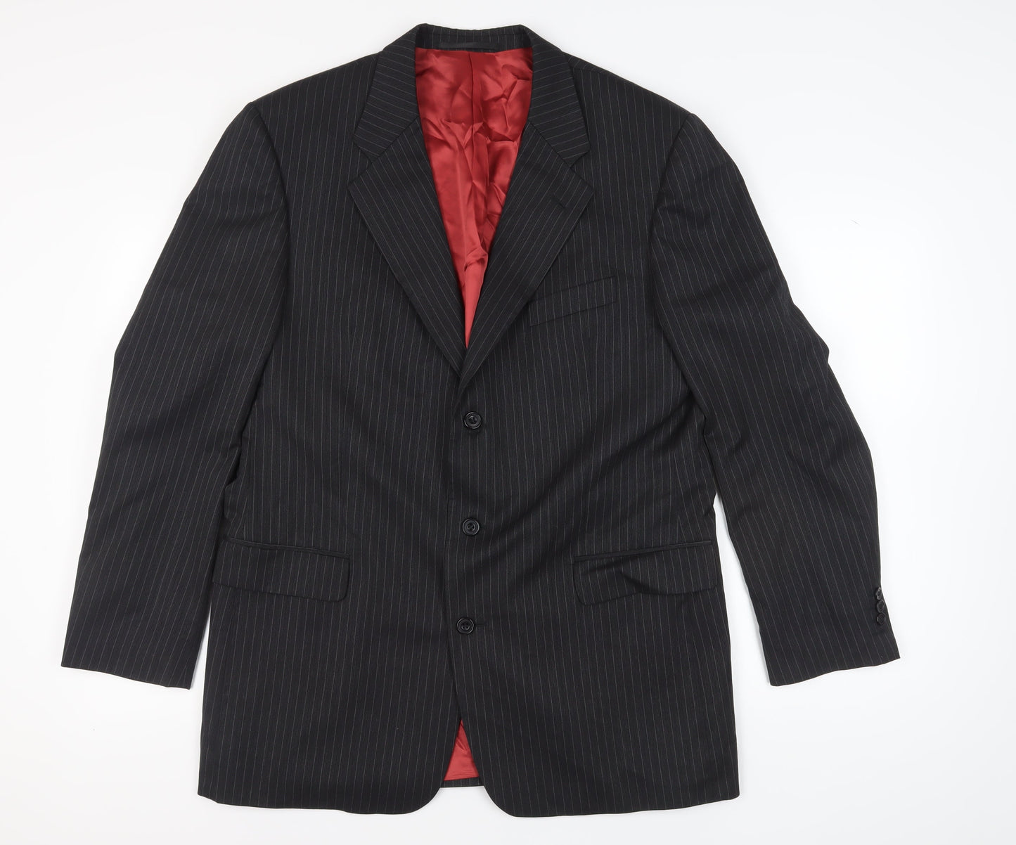 Mens UK Size 44 Scott & Taylor Regular Black Suit Jacket