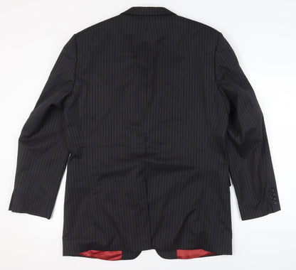 Mens UK Size 44 Scott & Taylor Regular Black Suit Jacket