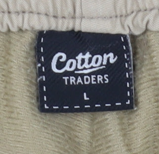 Mens UK Size L Cotton Traders  Chino Beige Trousers