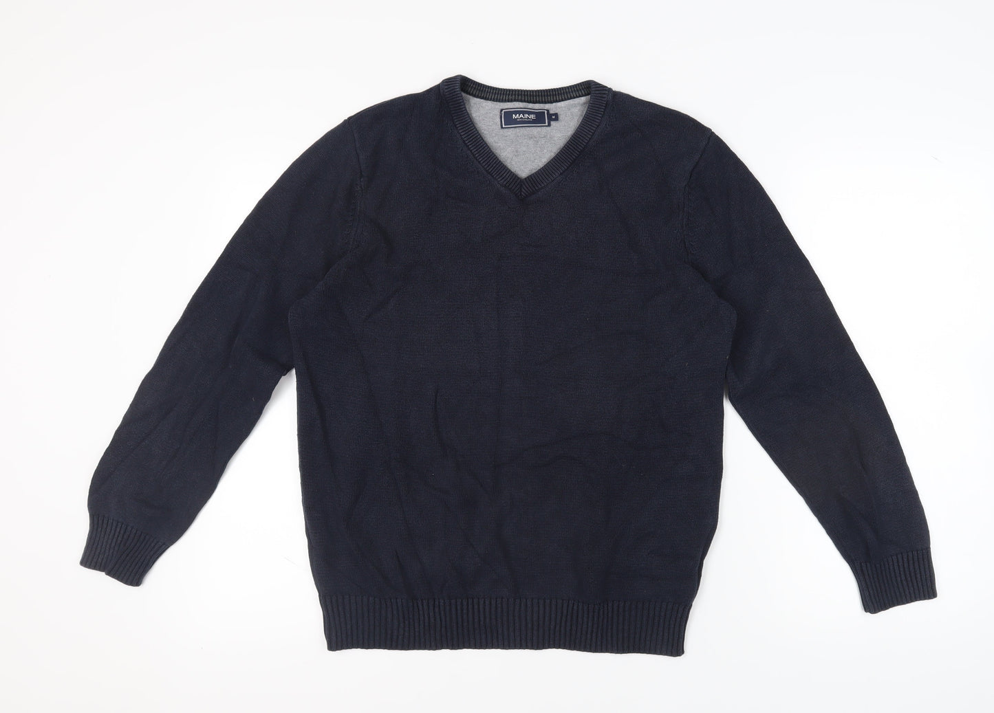 Maine New England Men's Black Medium Pullover Jumper