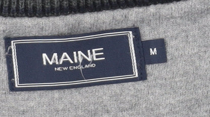 Maine New England Men's Black Medium Pullover Jumper