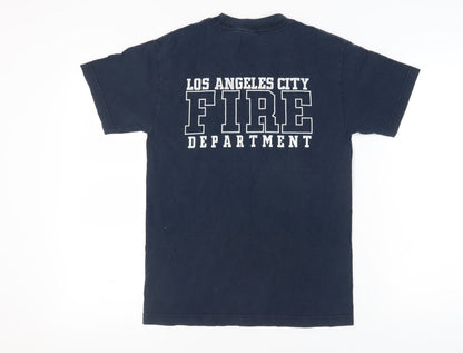 Alstyle Men's Blue Crew Neck T-Shirt Size S
