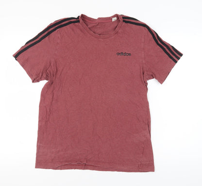 Mens UK Size L adidas Red  T-Shirt