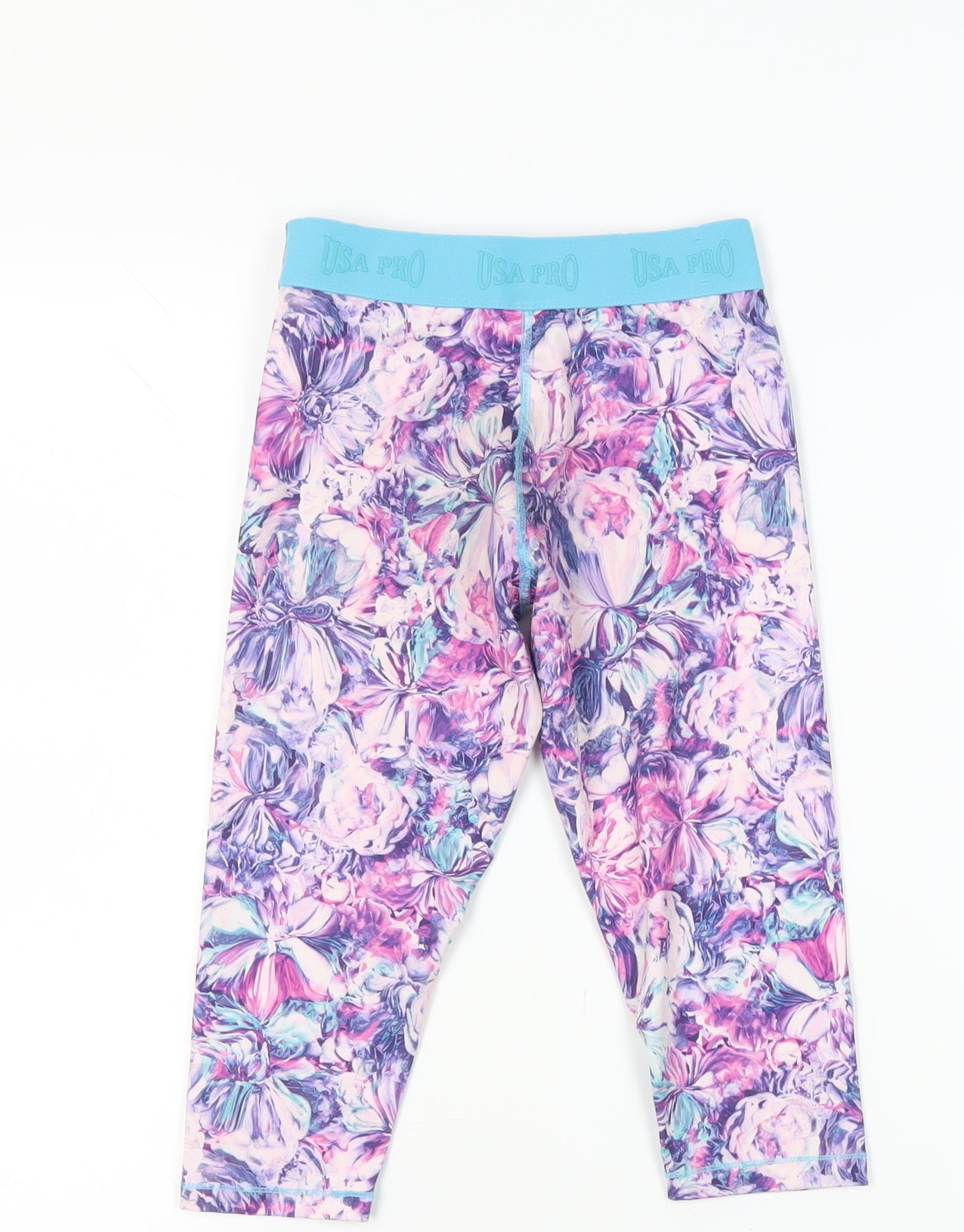 USA Pro Girls Multicoloured Floral Leggings 9-10 Years