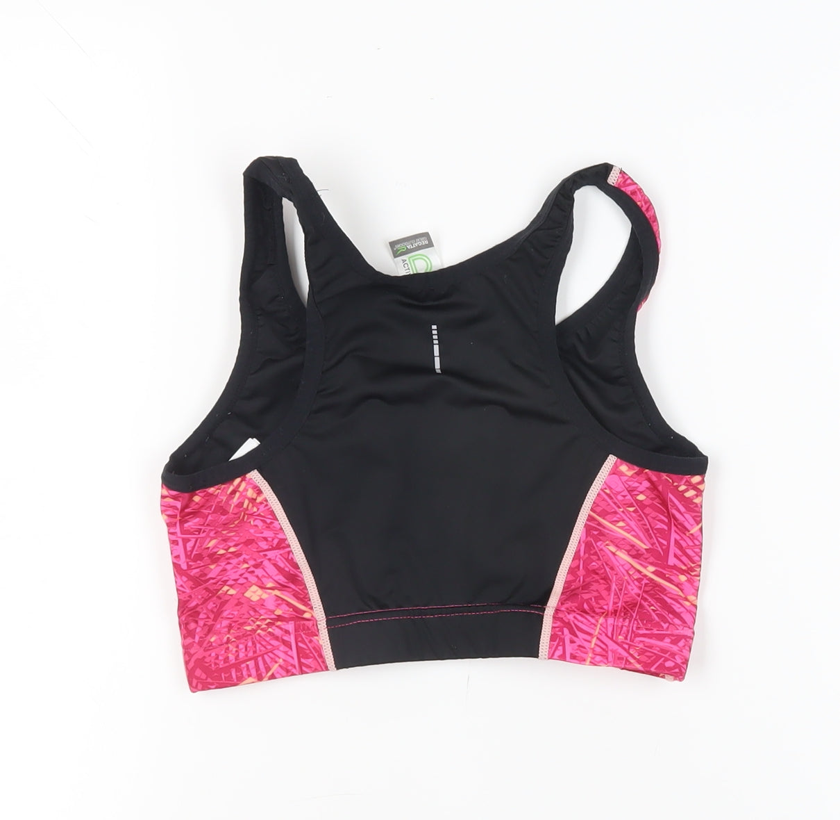 Regatta Women's Pink Sports Bra, Size 10-12, Geometric, Racerback