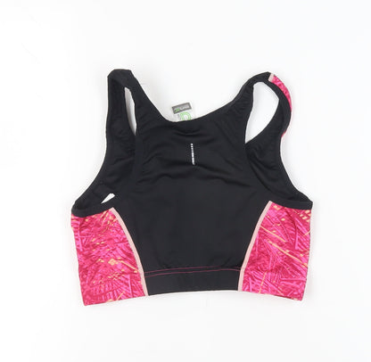 Regatta Women's Pink Sports Bra, Size 10-12, Geometric, Racerback