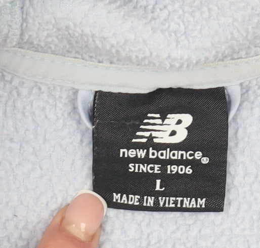 New Balance Women's Blue Puffer Jacket, Size L