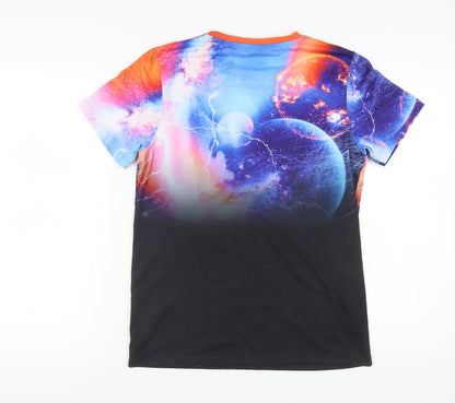 Hype Boys Multicoloured Space Graphic Print T-Shirt - Size 14