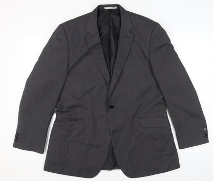 Burton Men's Grey Blazer Jacket 44R Regular Fit