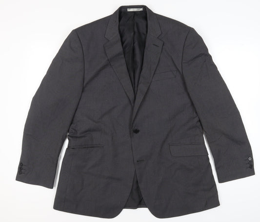 Burton Men's Grey Blazer Jacket 44R Regular Fit