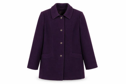 Womens UK Size 10 Eastex Purple Overcoat