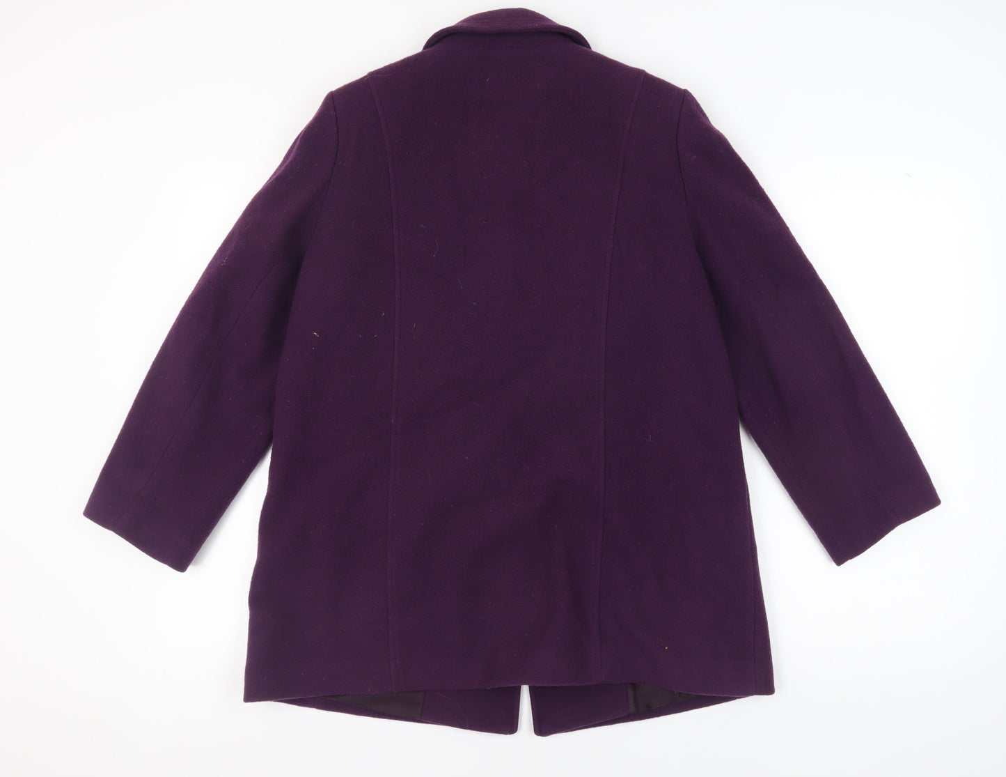 Womens UK Size 10 Eastex Purple Overcoat
