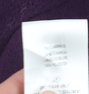 Womens UK Size 10 Eastex Purple Overcoat