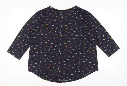 Womens UK Size 16 Pebble Bay Multicoloured Basic Blouse