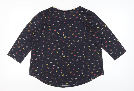 Womens UK Size 16 Pebble Bay Multicoloured Basic Blouse