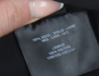 Jaeger Men's Black Wool Trousers 38s