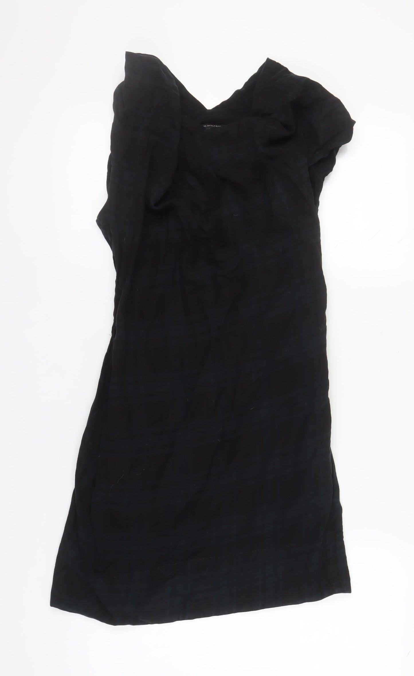 AllSaints Womens Black Check Dress Size 10