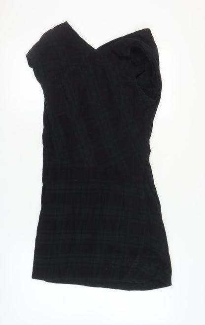 AllSaints Womens Black Check Dress Size 10