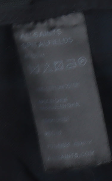 AllSaints Womens Black Check Dress Size 10