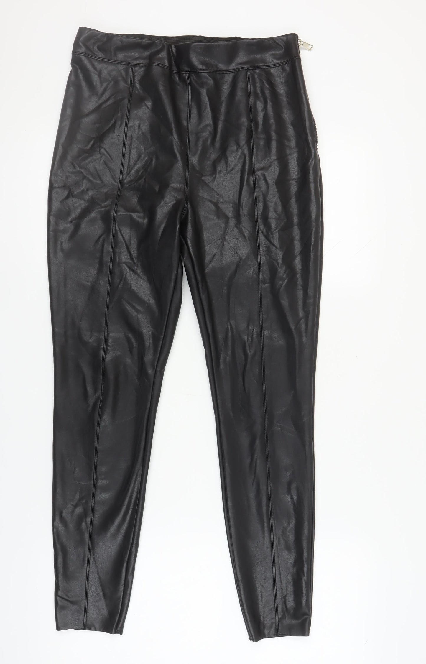 Womens UK Size 12 River Island   Black Leggings